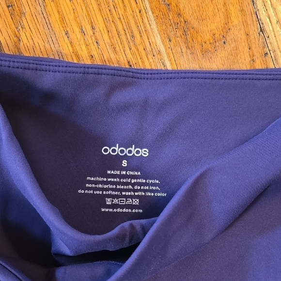 Ododos Purple Leggings with Wide Waistband S - Picture 2 of 3